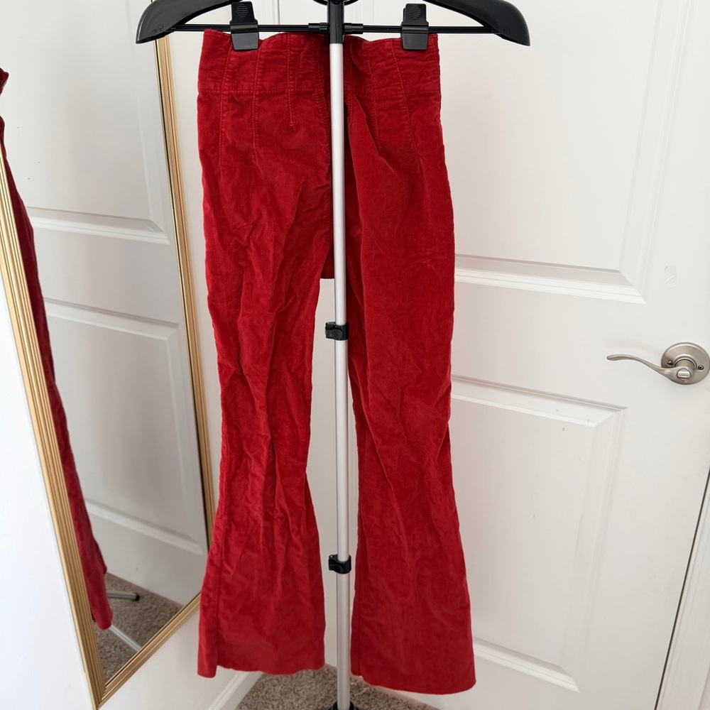 We The Free Burgundy Corduroy Flare Pants - Picture 5 of 5